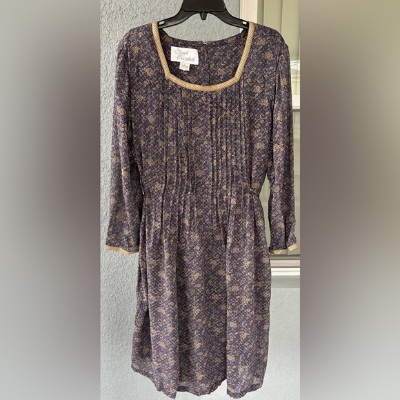 Sarah Elizabeth Dresses & Skirts - Sarah Elizabeth Vintage 18W Square Neck Cottagecore Prairie Modest Pleats Dress